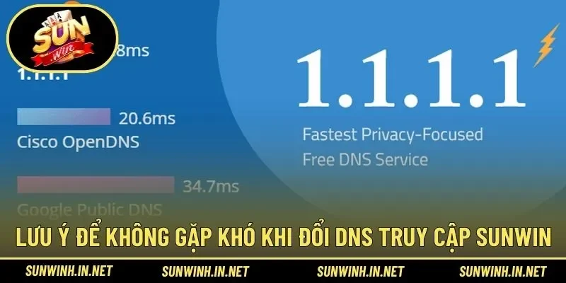 Lưu ý tránh gặp khó khi thực hiện đổi thông số DNS